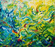imForellenteich 80x70cm 2012