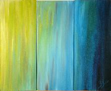 grünblau SOULCOLORS Triptychon 60x50cm 2007