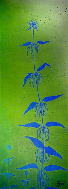 Königin am Wegesrand SILHOUISMUS 120x40cm 2006